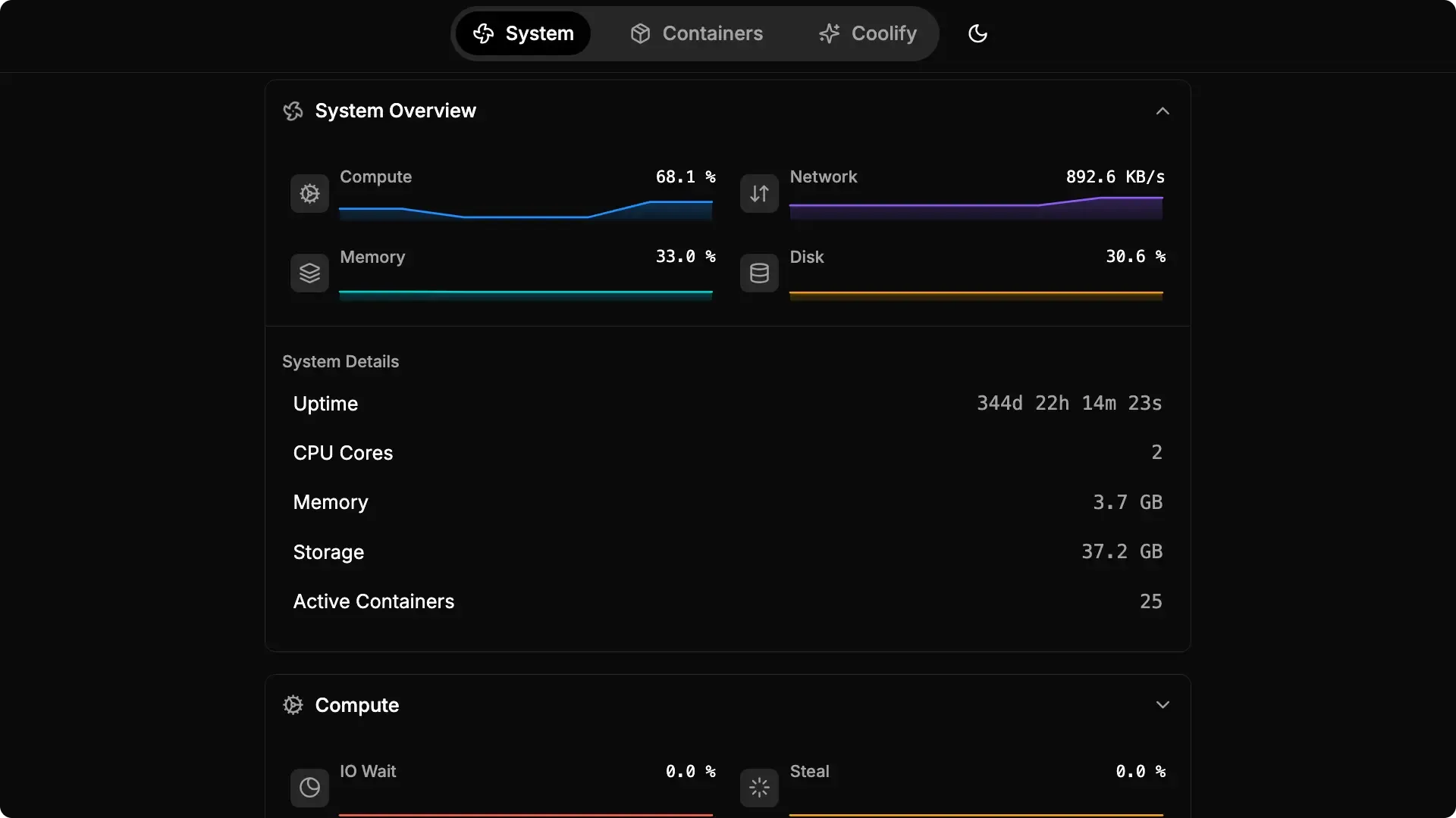 Hetzner Cloud server uptime